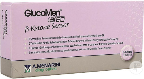 Glucomen ß-Ketone Sensor Tigettes Réactives 10 Pièces (48103)