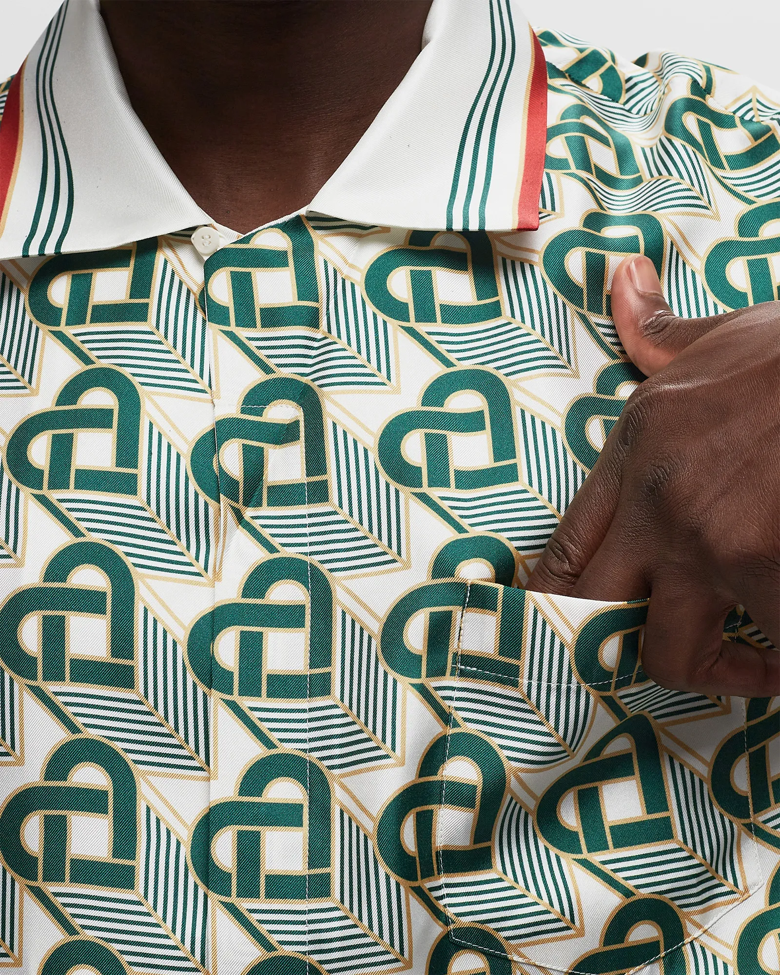 Casablanca CUBAN COLLAR SHORT SLEEVE SHIRT