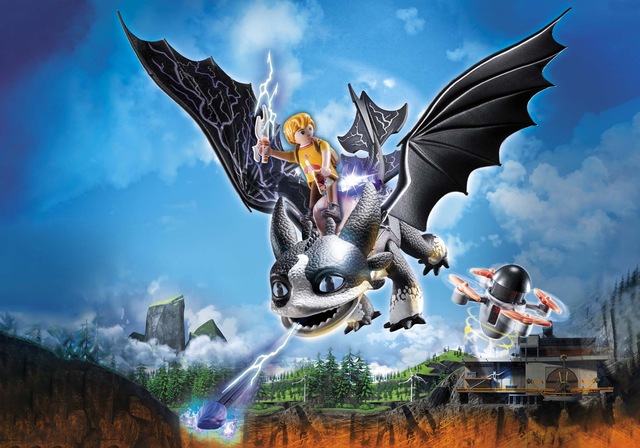 Playmobil® Konstruktions-Spielset »Dragons: The Nine Realms - Thunder & Tom (71081)« Made in Germany