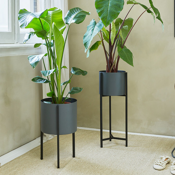 Plantenbak - Delphine Zwart Laag