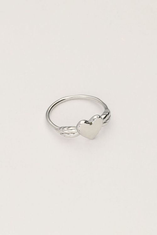 Vintage ring met hartje minimalistisch
