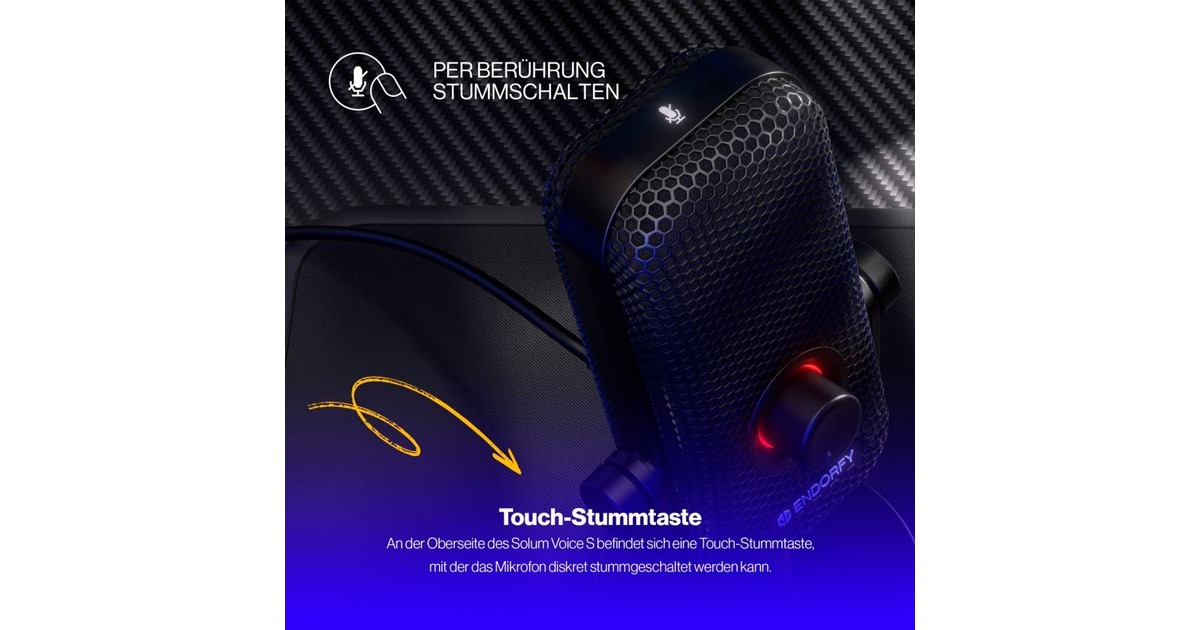 ENDORFYSolum Voice S microfoon  (Zwart, USB-C)