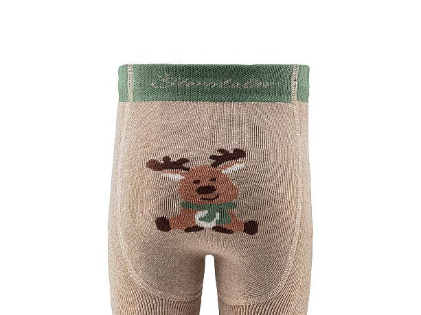 Sterntaler Krabbel-Strumpfhosen Weihnacht Beige Gr. 92 Strumpfhosen für Kinder