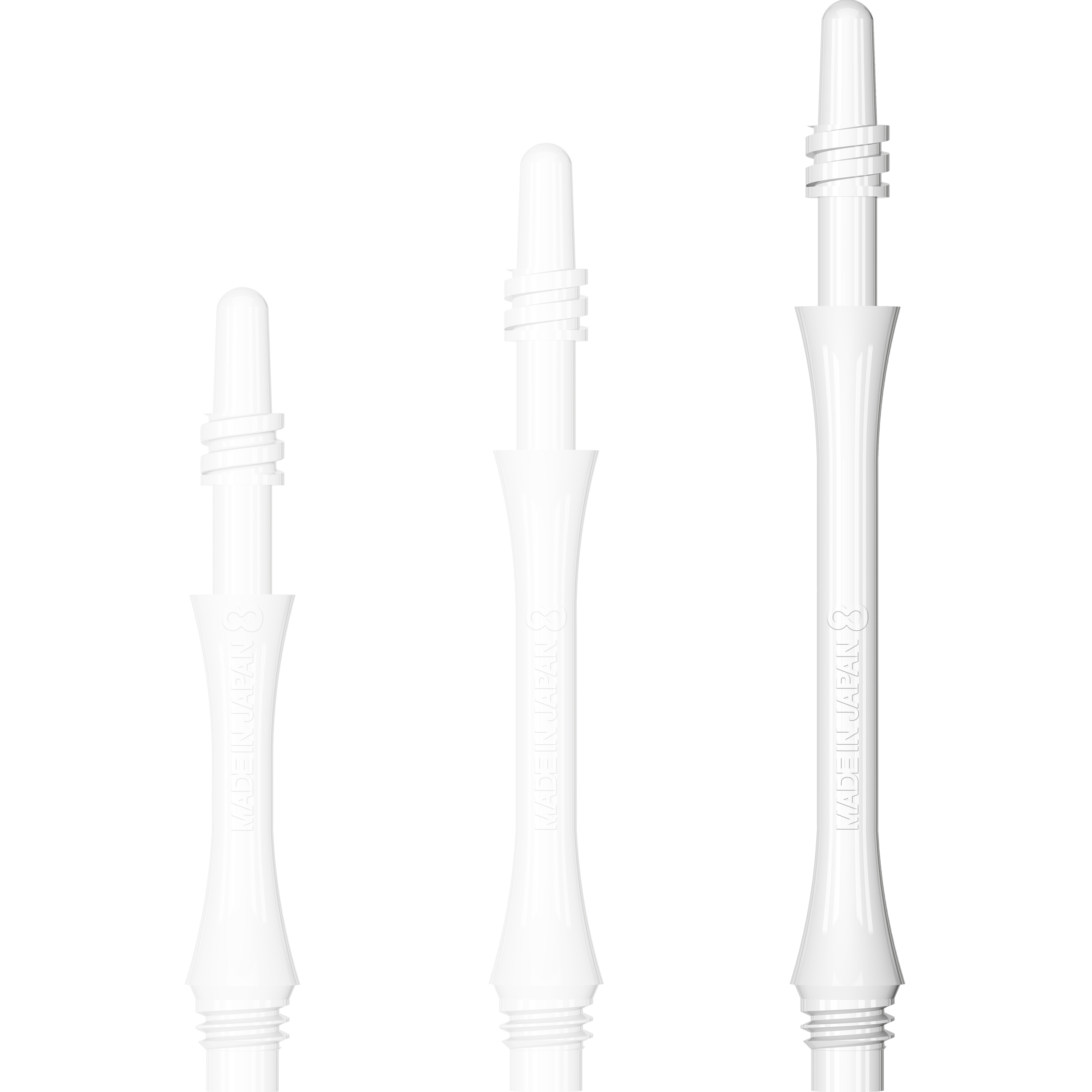 8 Flight - Slim Spin Shaft - Weiß