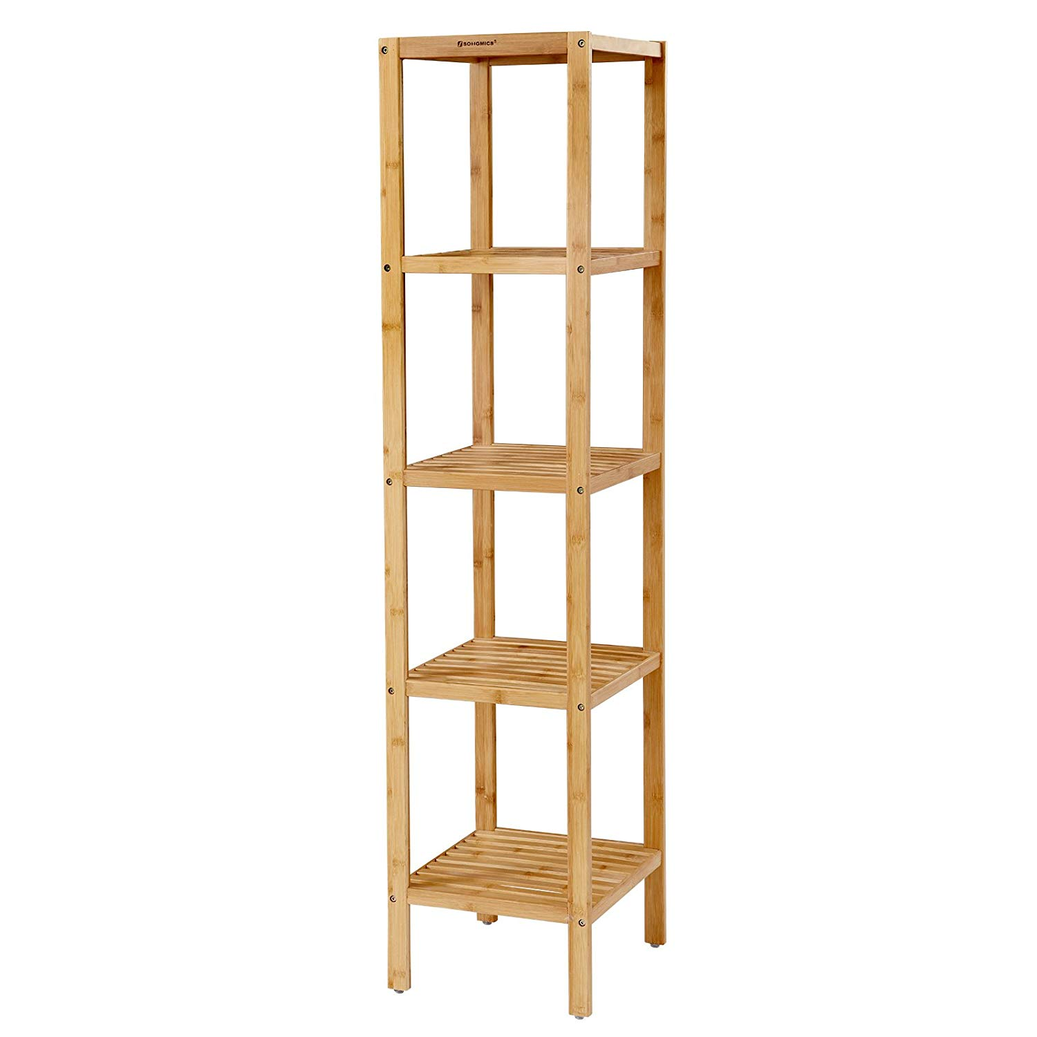 Badkamerrek van naturel bamboe - Indusign 33 x 146 cm