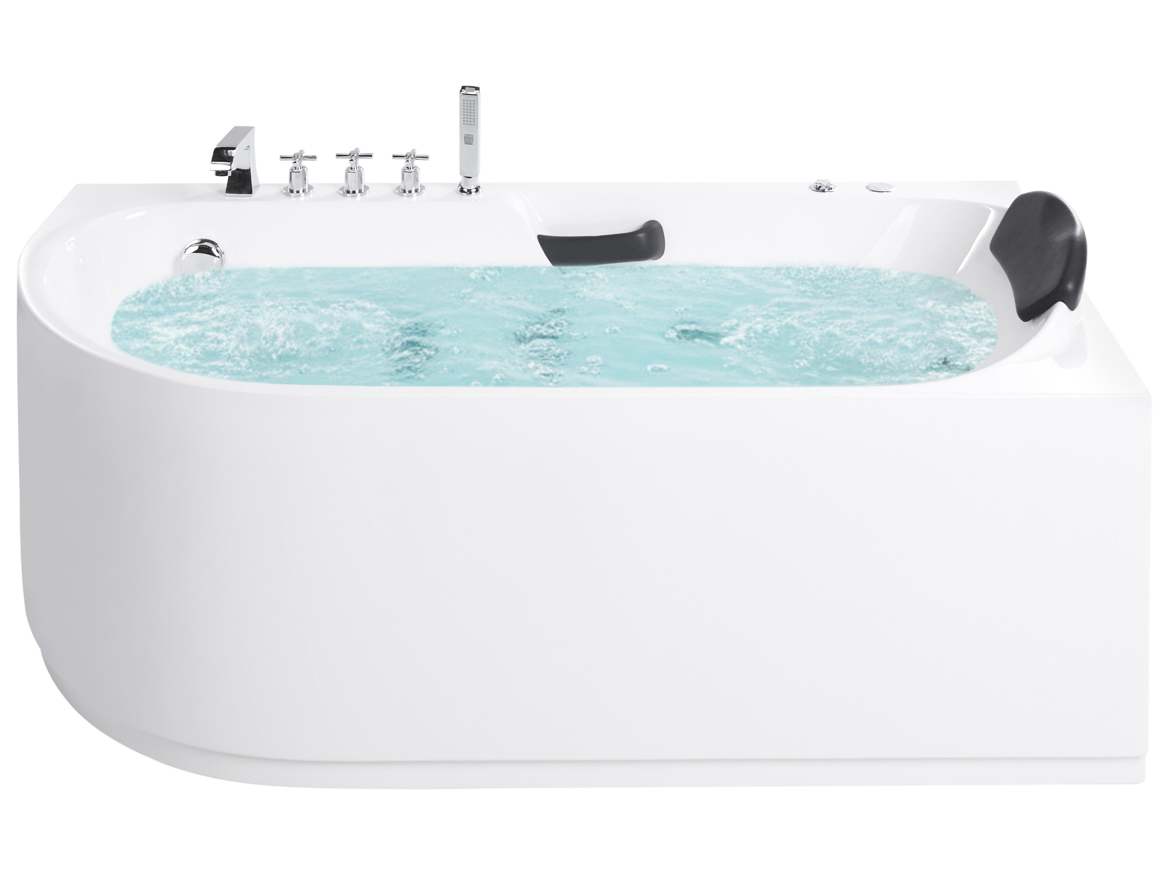Hottub SAYULA linkszijdig 170 x 80 cm Wit
