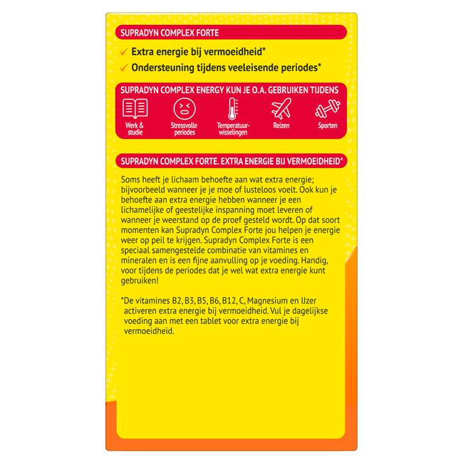 Supradyn Complex Forte Multivitamine Voor Extra Energie 95 Tabletten