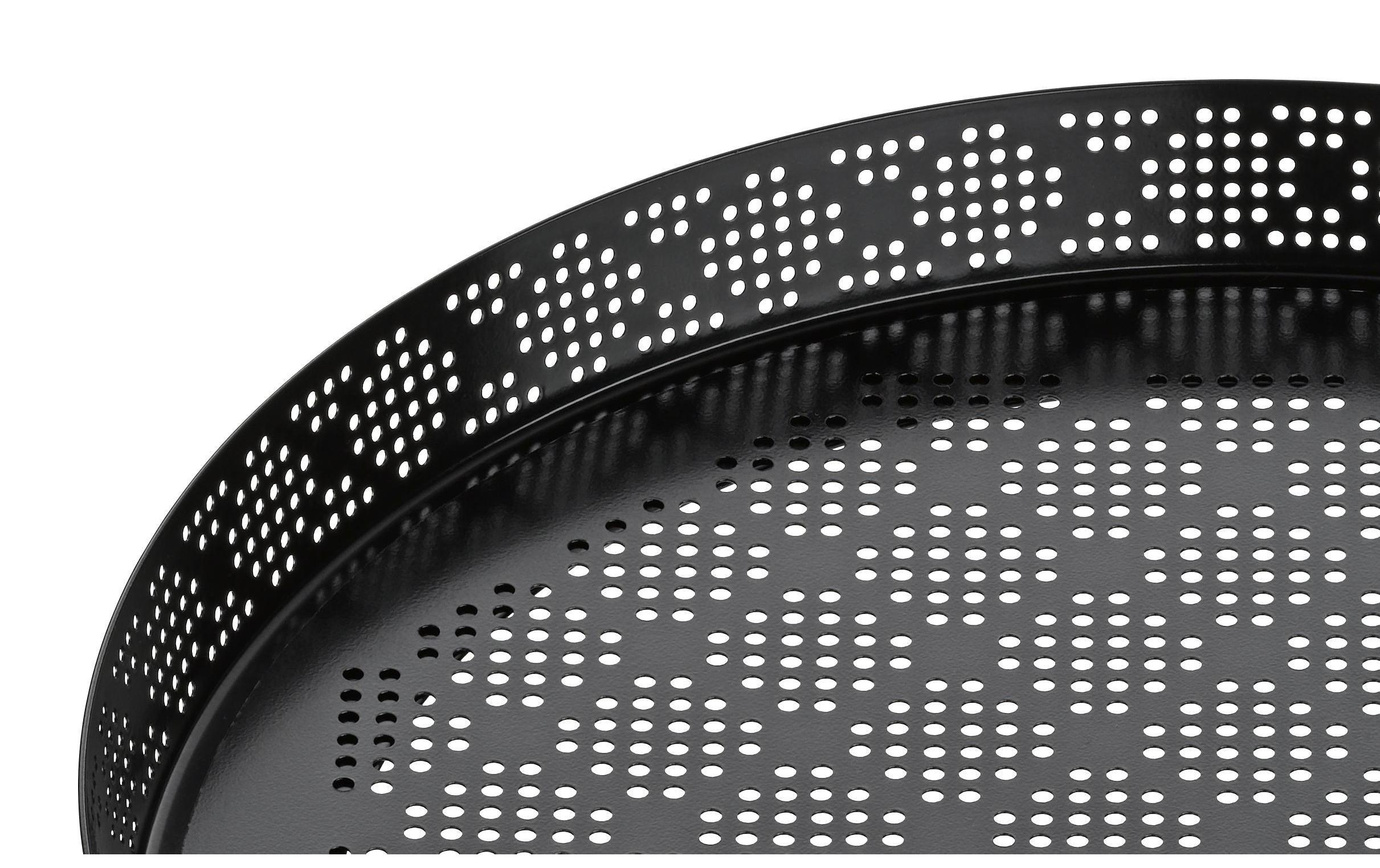 Pizzaform 28 cm, SchwarzPerforierte Quiche- und Pizzaform