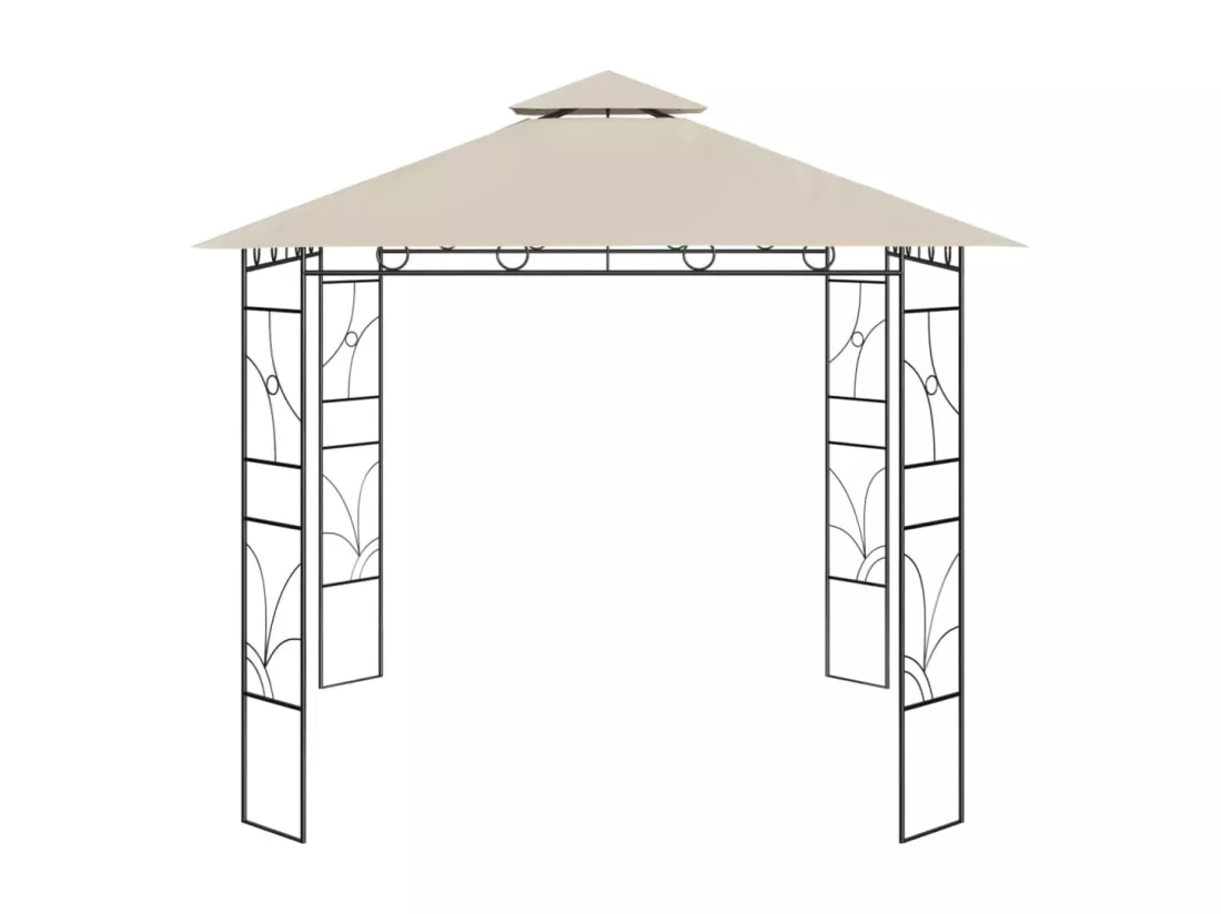 Belvédère 3x3x2,7 m Crème 160 g/m²