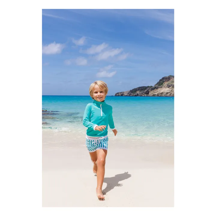 Juillet Juillet Boxer de Bain Anti-UV Gouverneur | Turquoise