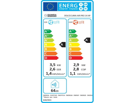 OLIMPIA SPLENDID - Climatiseur mobile Climatiseur mobile DOLCECLIMA AIR PRO 14 HP WIFI