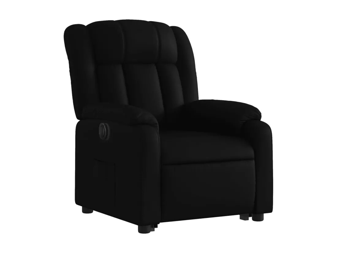 Fauteuil inclinable électrique noir similicuir
