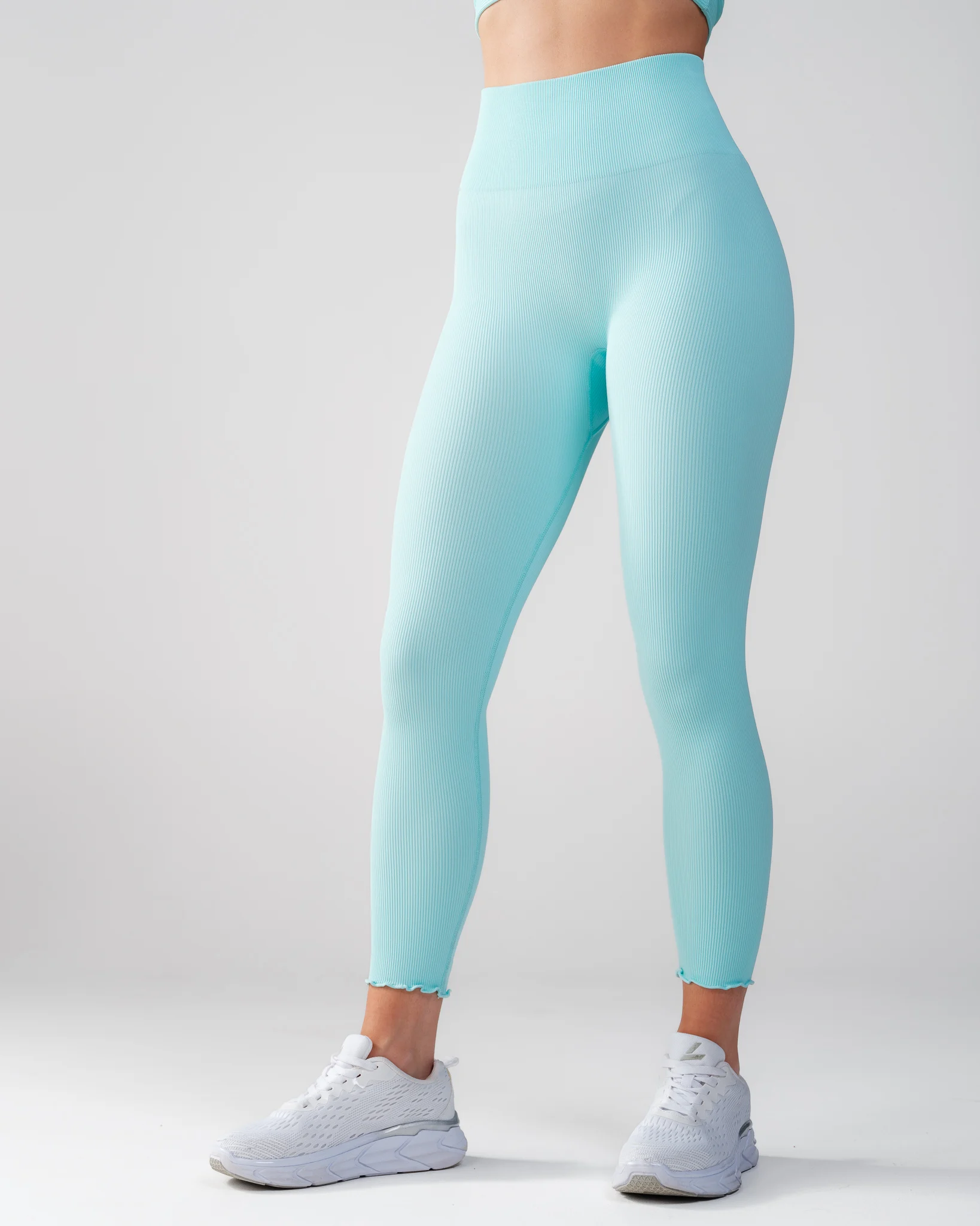 Bumpro Perfect Rib Frill Tights Turquiose