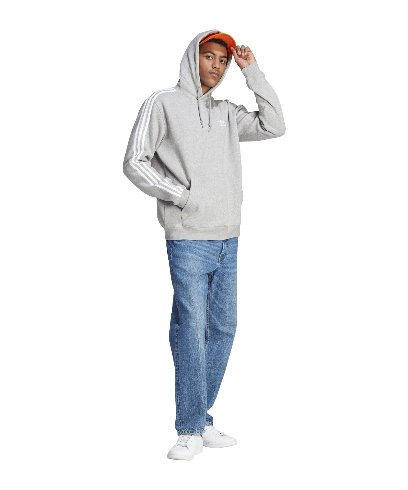 adidas Originals 3S Hoody Grau