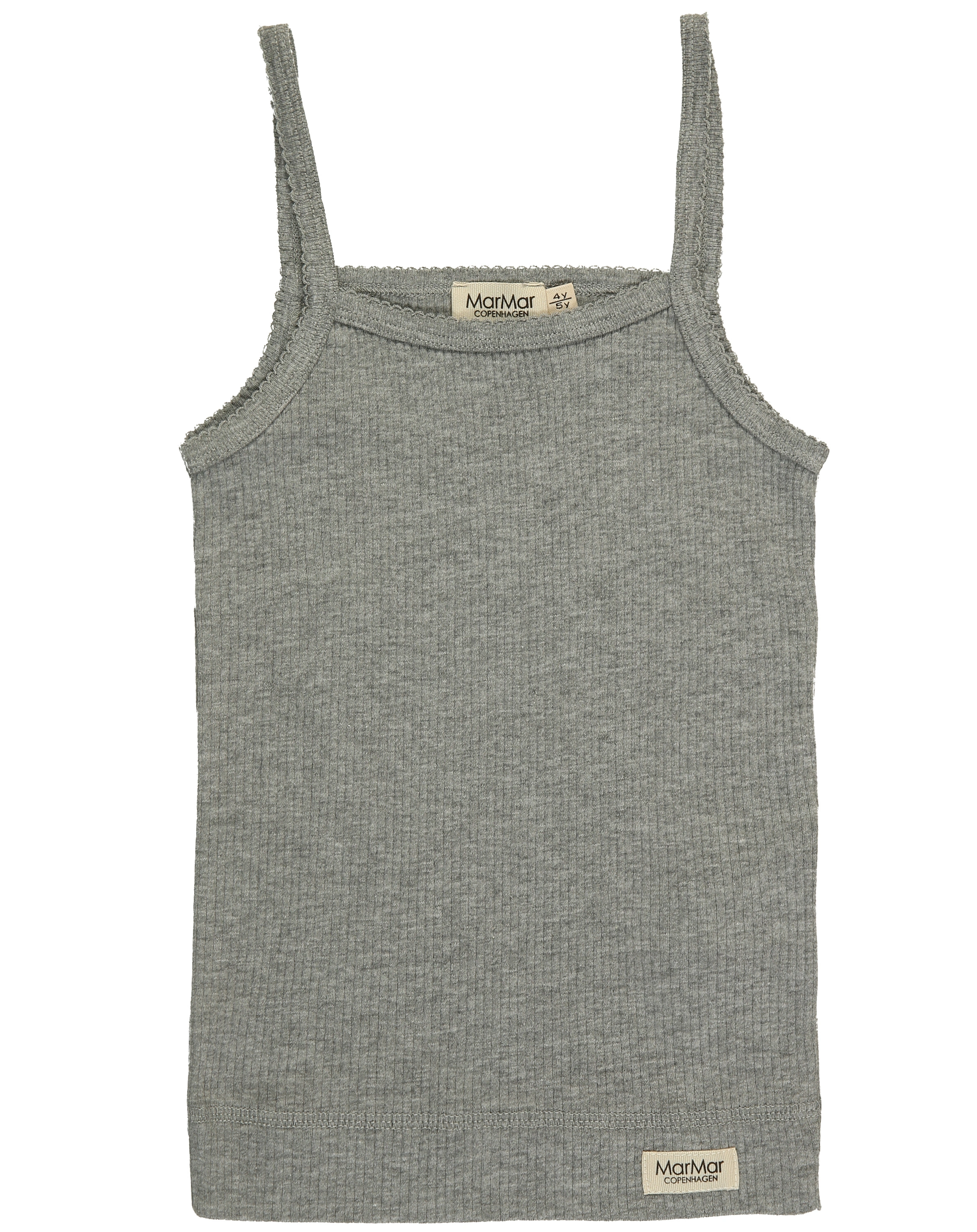 Unterhemd STRAP RIB 2er-Set in grey melange
