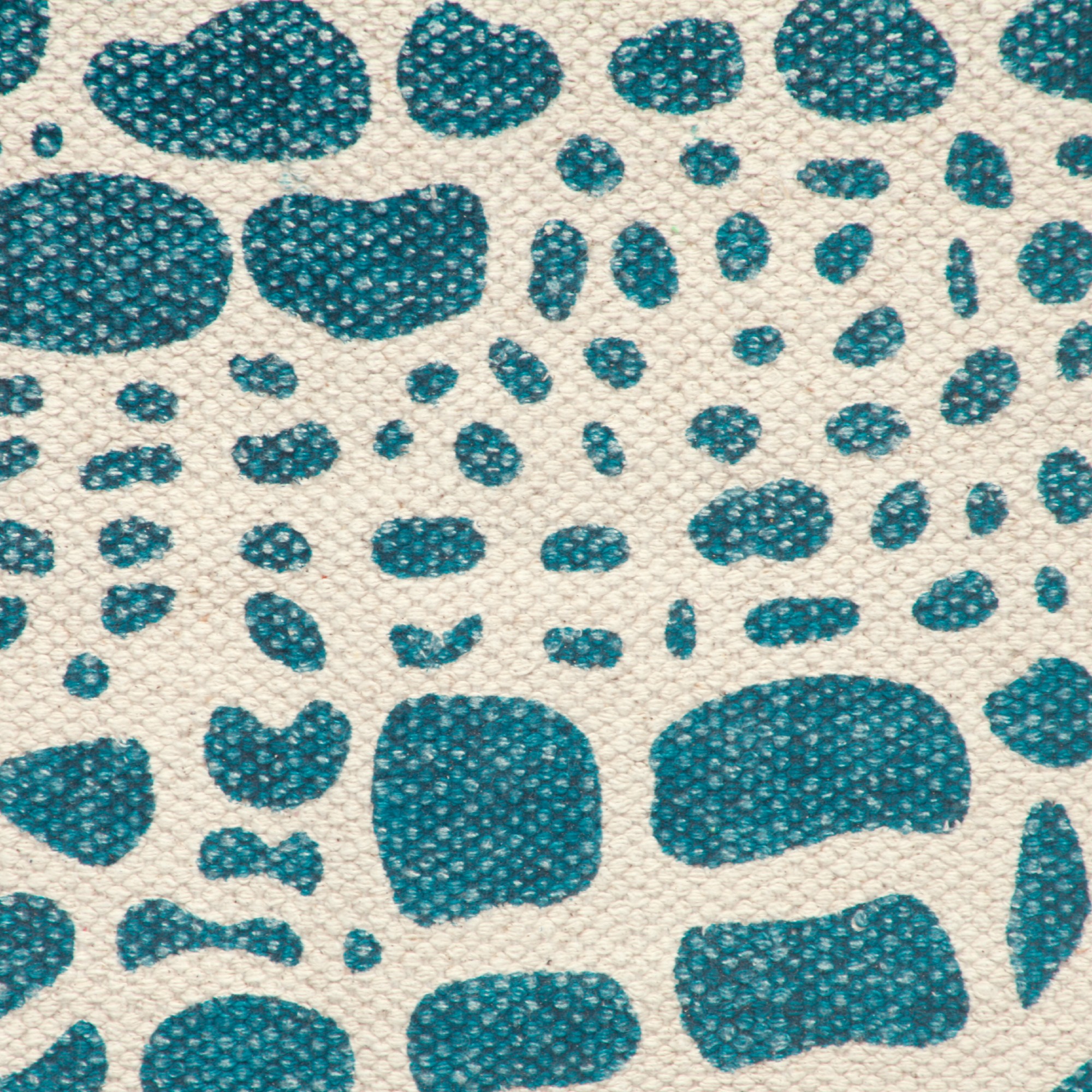 Mini-Rug 'Lonar', weiß, blau, T 60 cm, B 90 cm von fischer's lagerhaus