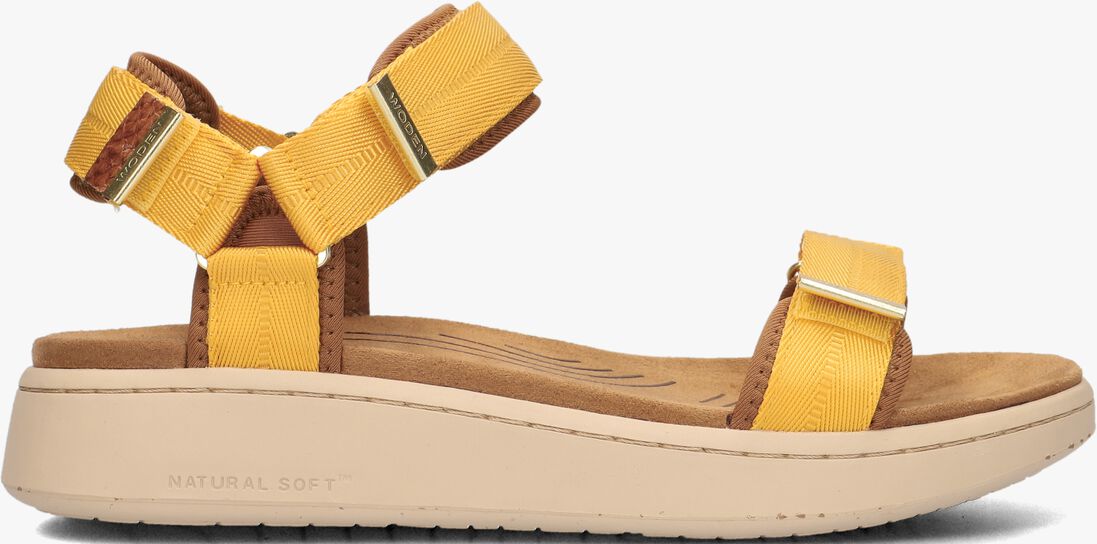 WODEN gouden woden sandalen line