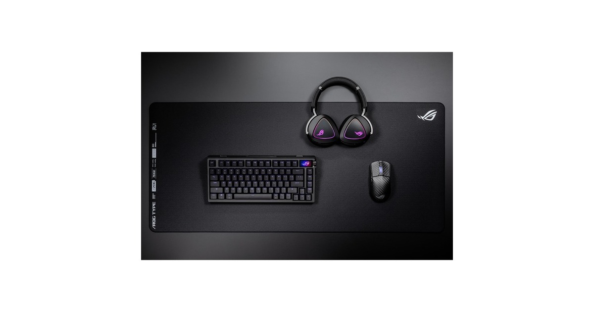 ASUSROG Azoth Extreme, gaming toetsenbord  (Zwart, US lay-out, ROG NX Snow, RGB leds, 75%, Hot-swappable, PBT Double-shot, Bluetooth / 2.4GHz / USB 2.0)