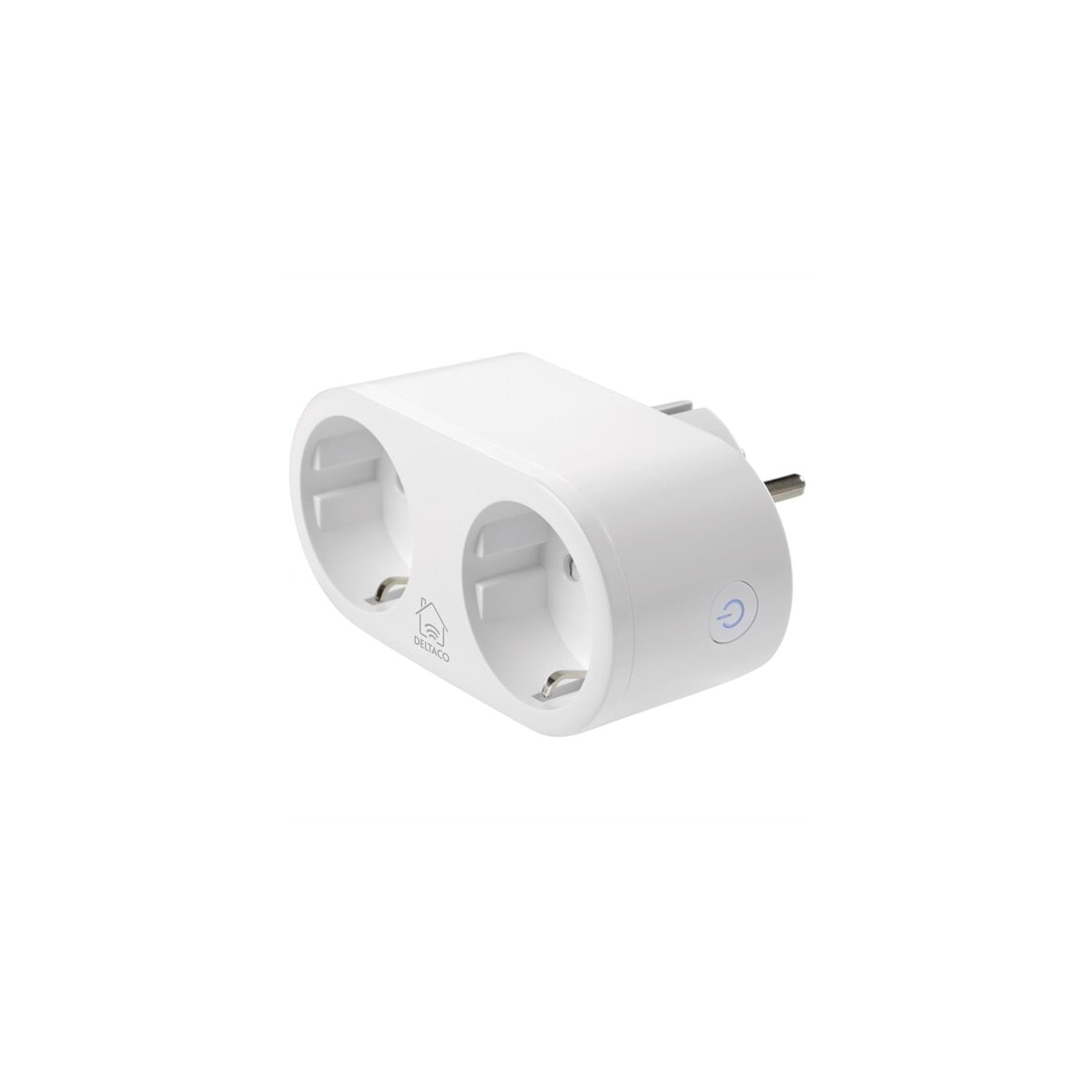 DELTACO SMART HOME WiFi strømbryter 2xCEE 7/3, 13A