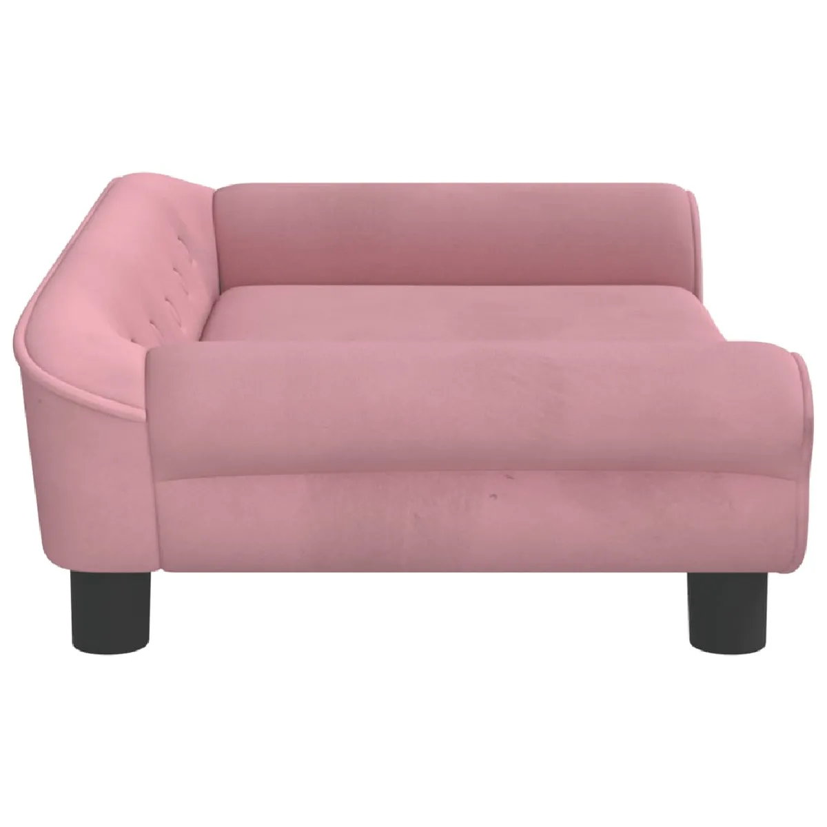 vidaXL Canapé Enfant Rose Velours
