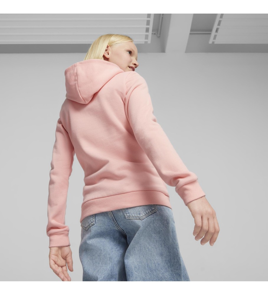 Moletom com capuz Puma Essentials Logo rosa