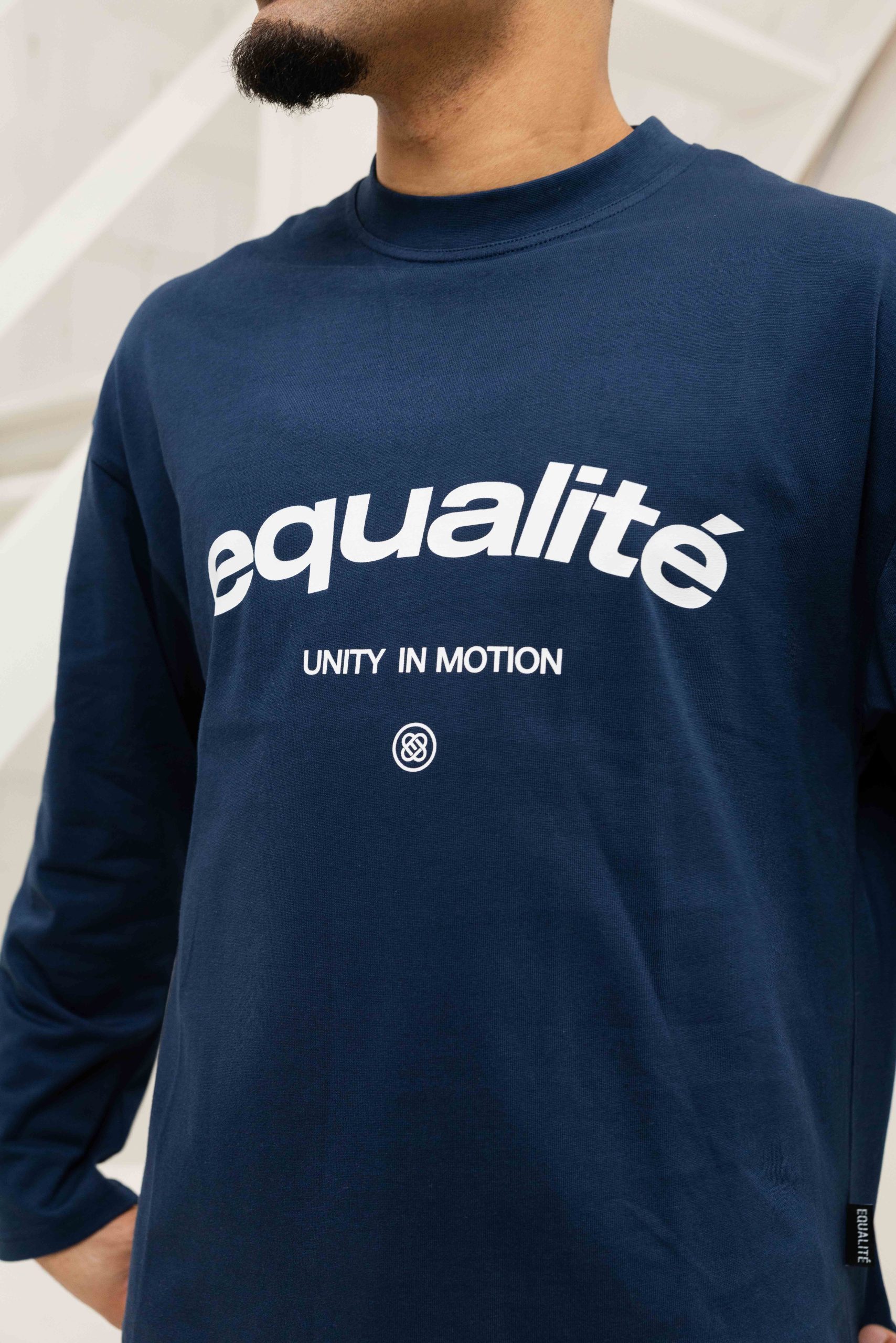 Equalité Celeste Longsleeve T-Shirt Heren Donkerblauw