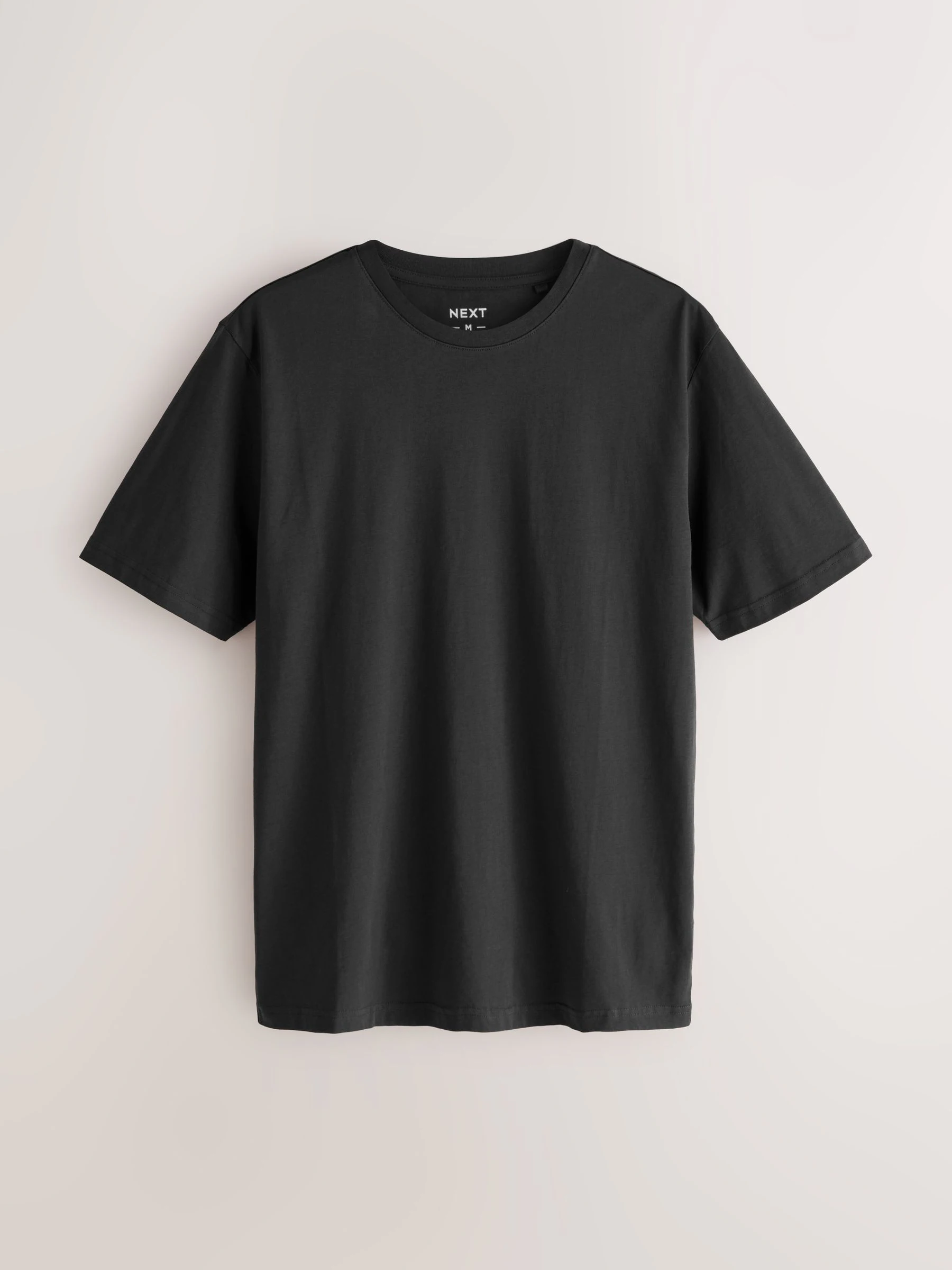Zwart/Wit/grijs/leigrijs/kiezelkleurig/Bruin - Normale Pasvorm - Essential katoenen T-shirts verpakking van 6