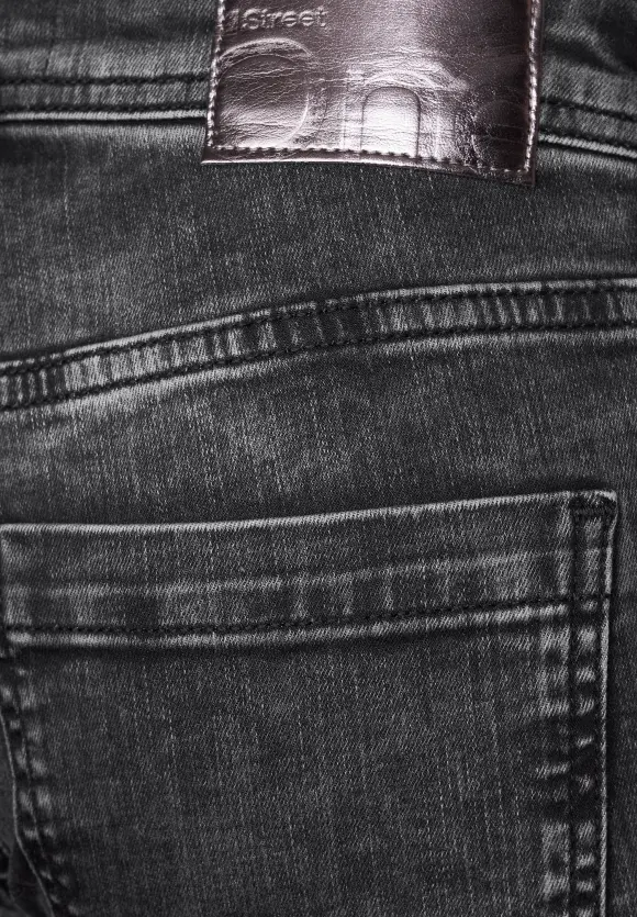 Casual Fit Jeans in Grau - authentic grey random wash
