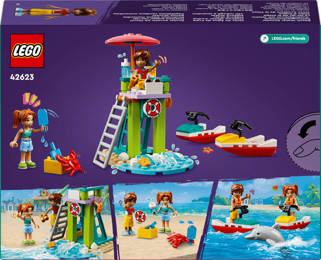 Leuke speelsetStrand waterscooter Speelgoed Voertuig Set met Poppetjes voor Kinderen 42623