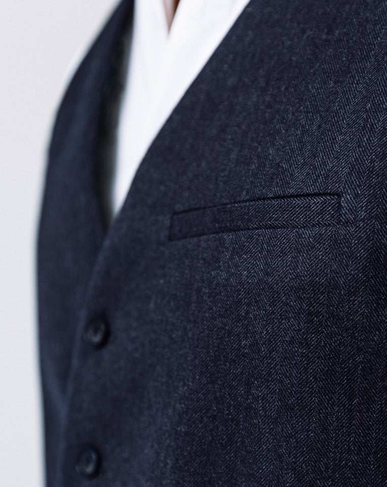 GILET VILLE CHEVRON NAVY