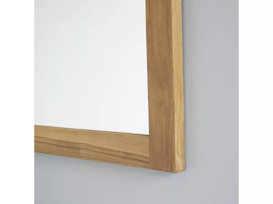Miroir en teck massif 150x80 cm