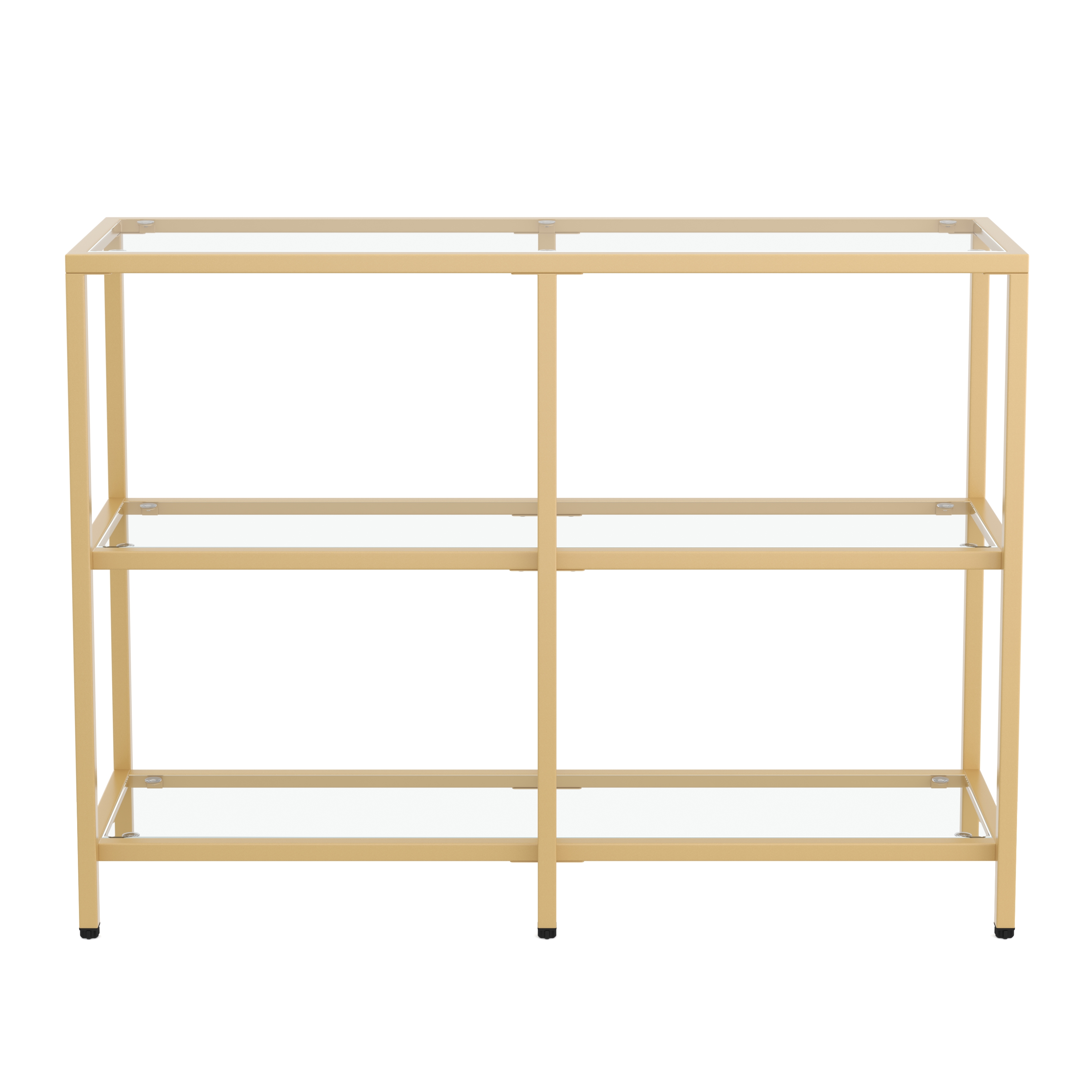 Konsolentisch Glas TYRO 100 x 73 cm gold