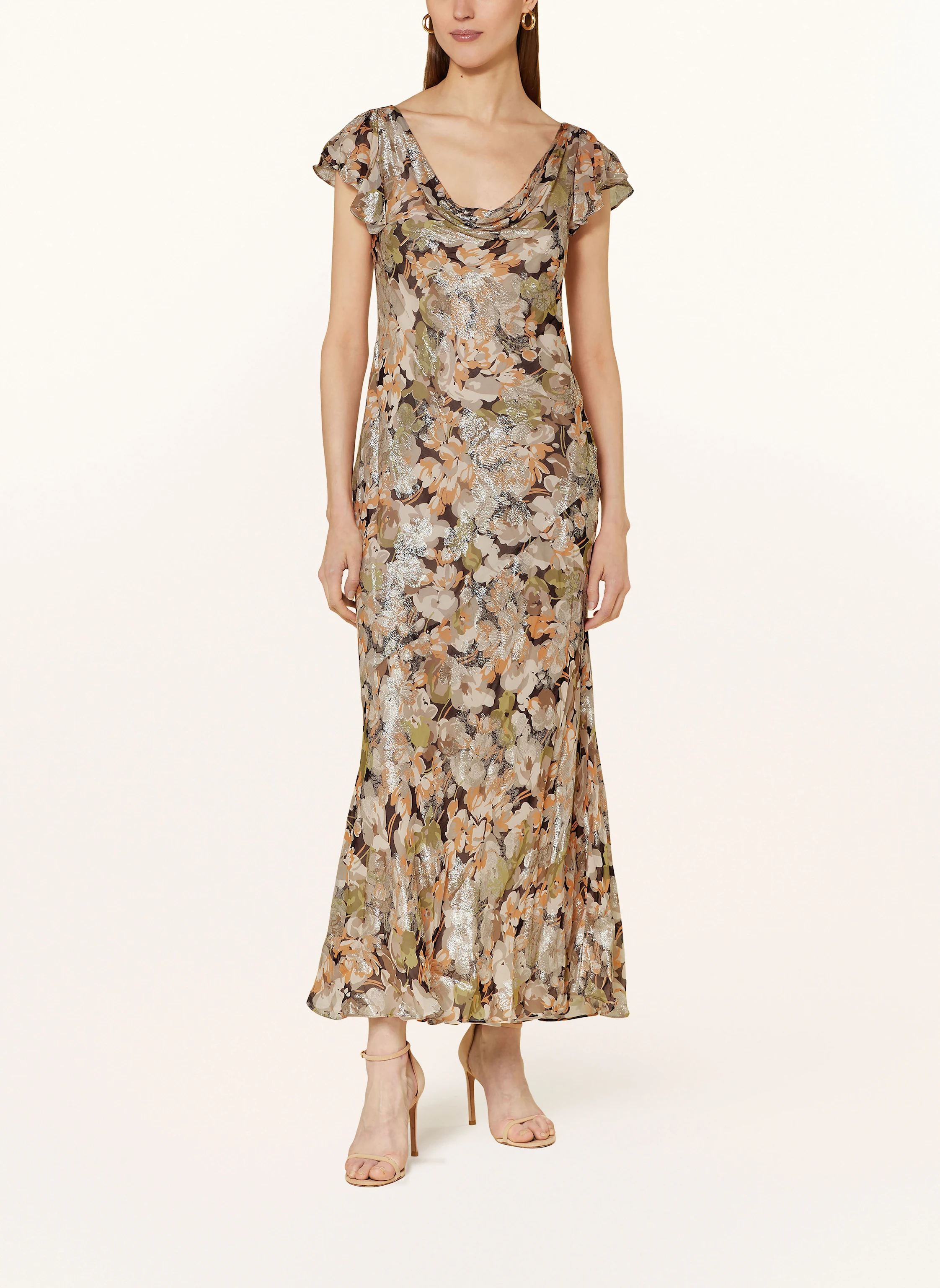 LAUREN RALPH LAUREN Abendkleid mit Volants