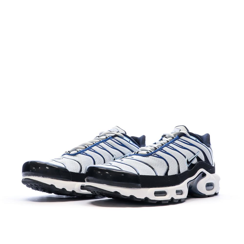 Nike Baskets Grise/Noires Homme Nike Air Max Plus Platinum