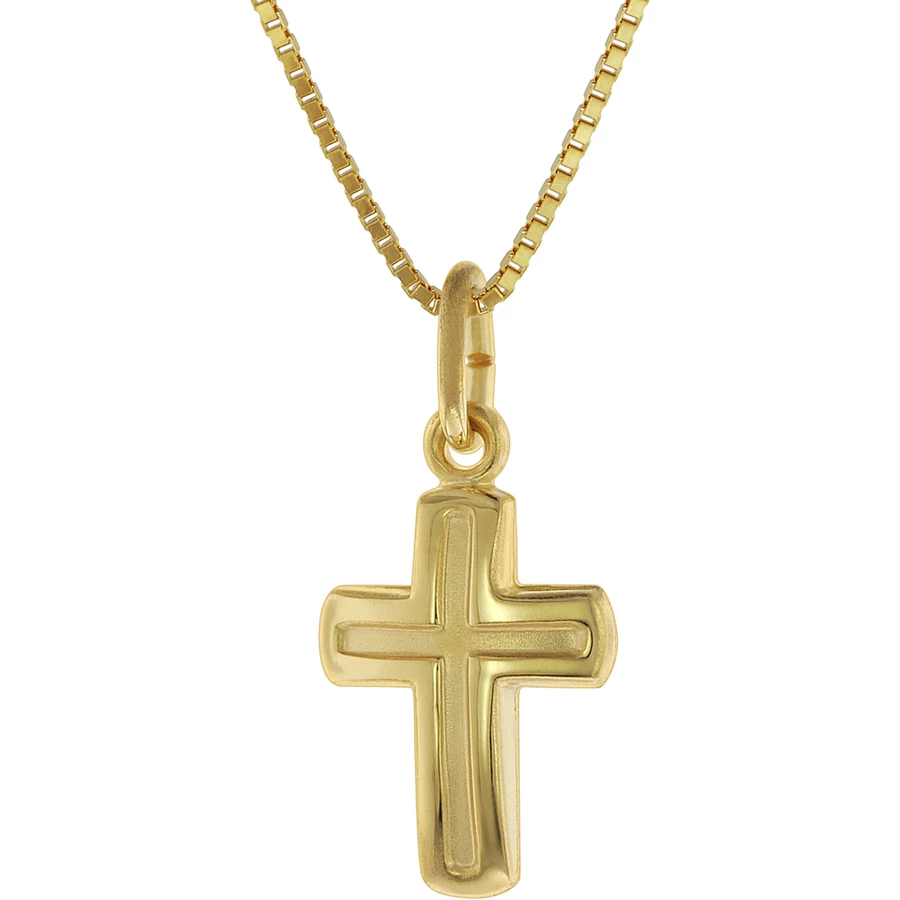 trendor Kinderkette mit Kreuz-Anhänger Gold 333  8 Karat gold