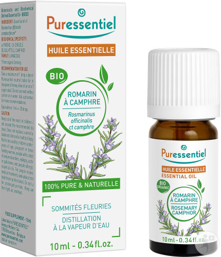 Puressentiel Romarin À Camphre Bio Huile Essentielle 10ml