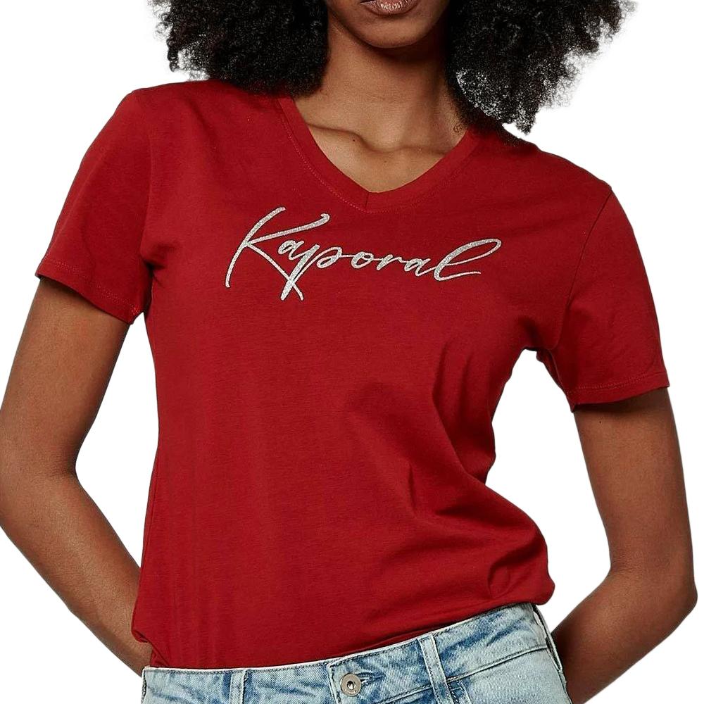 Kaporal T-shirt Rouge Femme Kaporal SIGNE