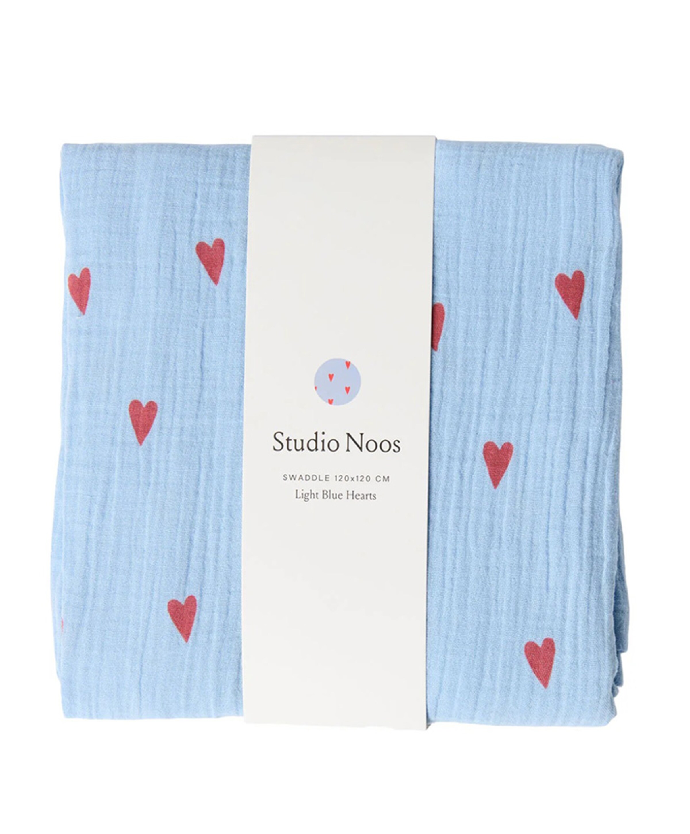 Studio Noos hydrofiel doek 120x120 cm blauw