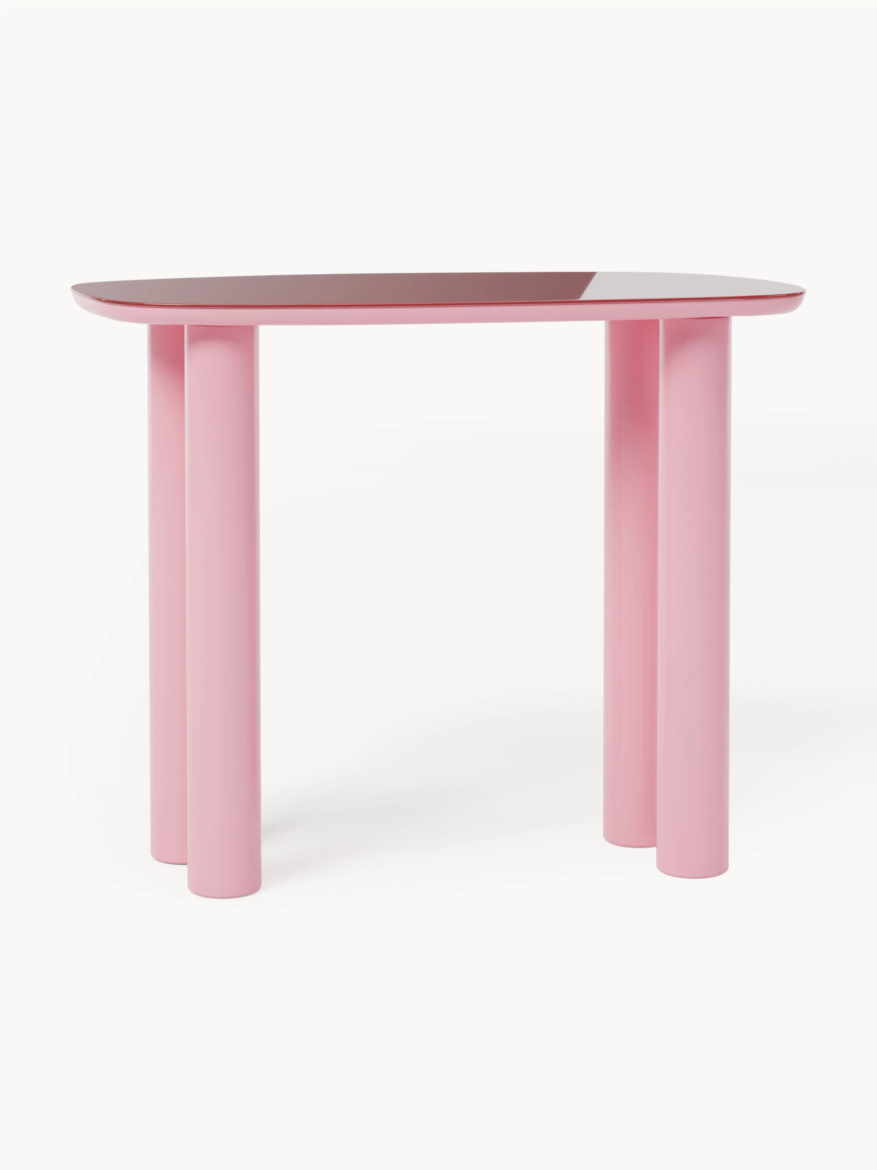 Wandtafel Beni met glazen tafelblad 1