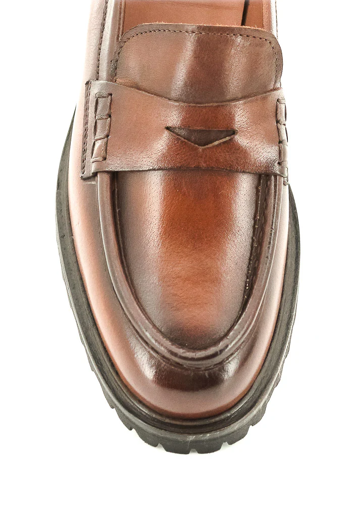 UPPER SHOES - MOC D600R MARRON