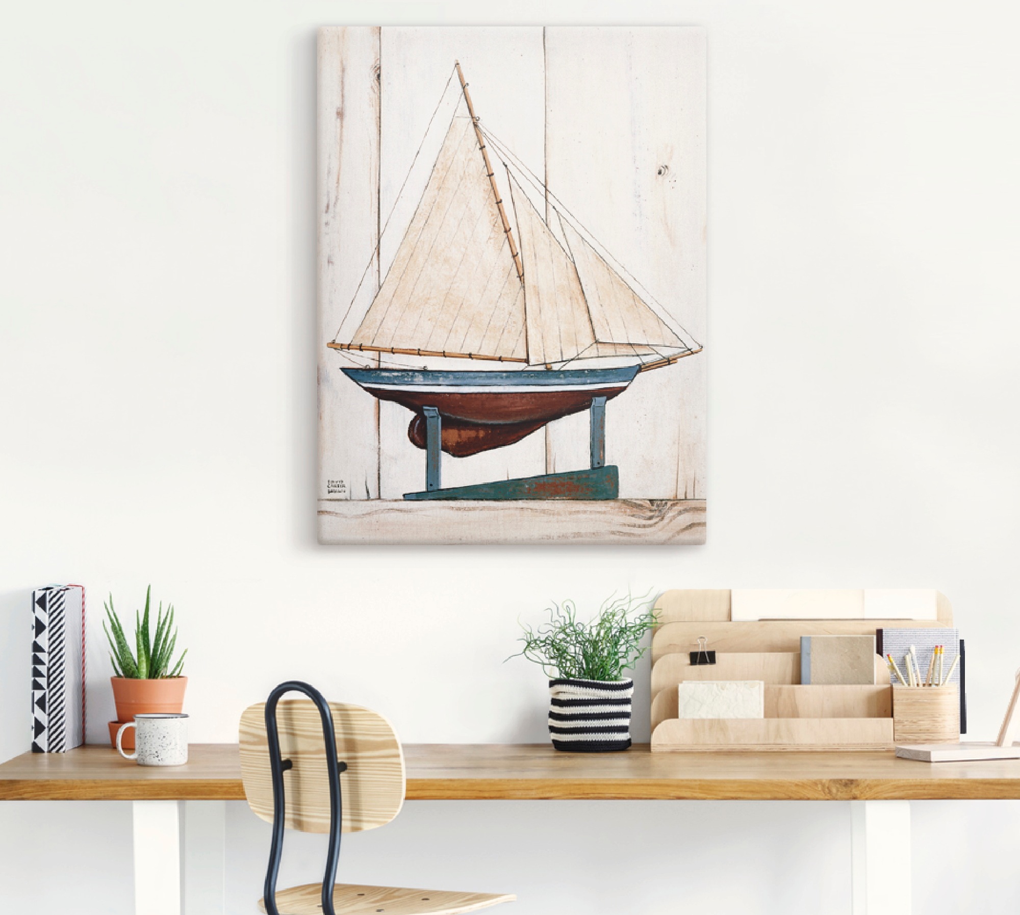 Artland Leinwandbild »Rennjacht« Boote & Schiffe 1 Stk. tlg. auf Keilrahmen gespannt