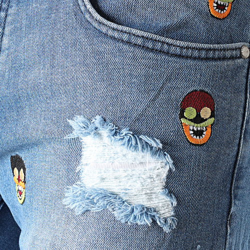 Short Jean Slim K5100 Bleu Denim