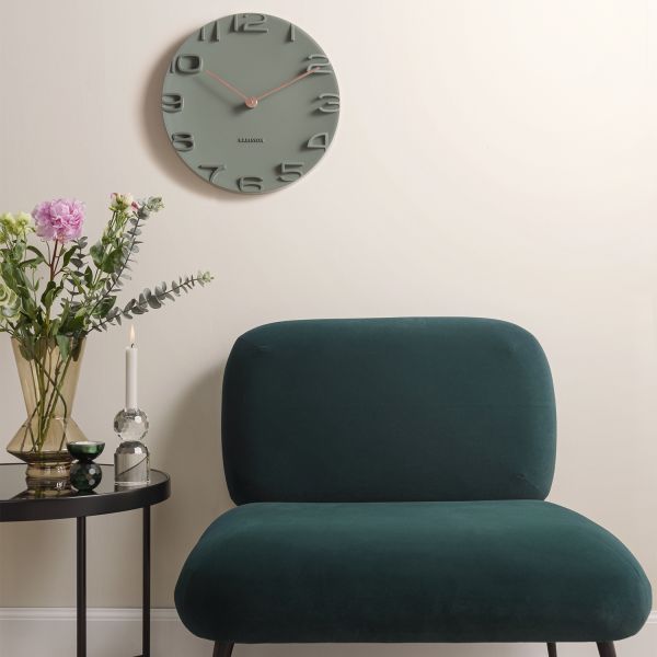 Karlsson On The Edge Wandklok - 42 cm - Groen