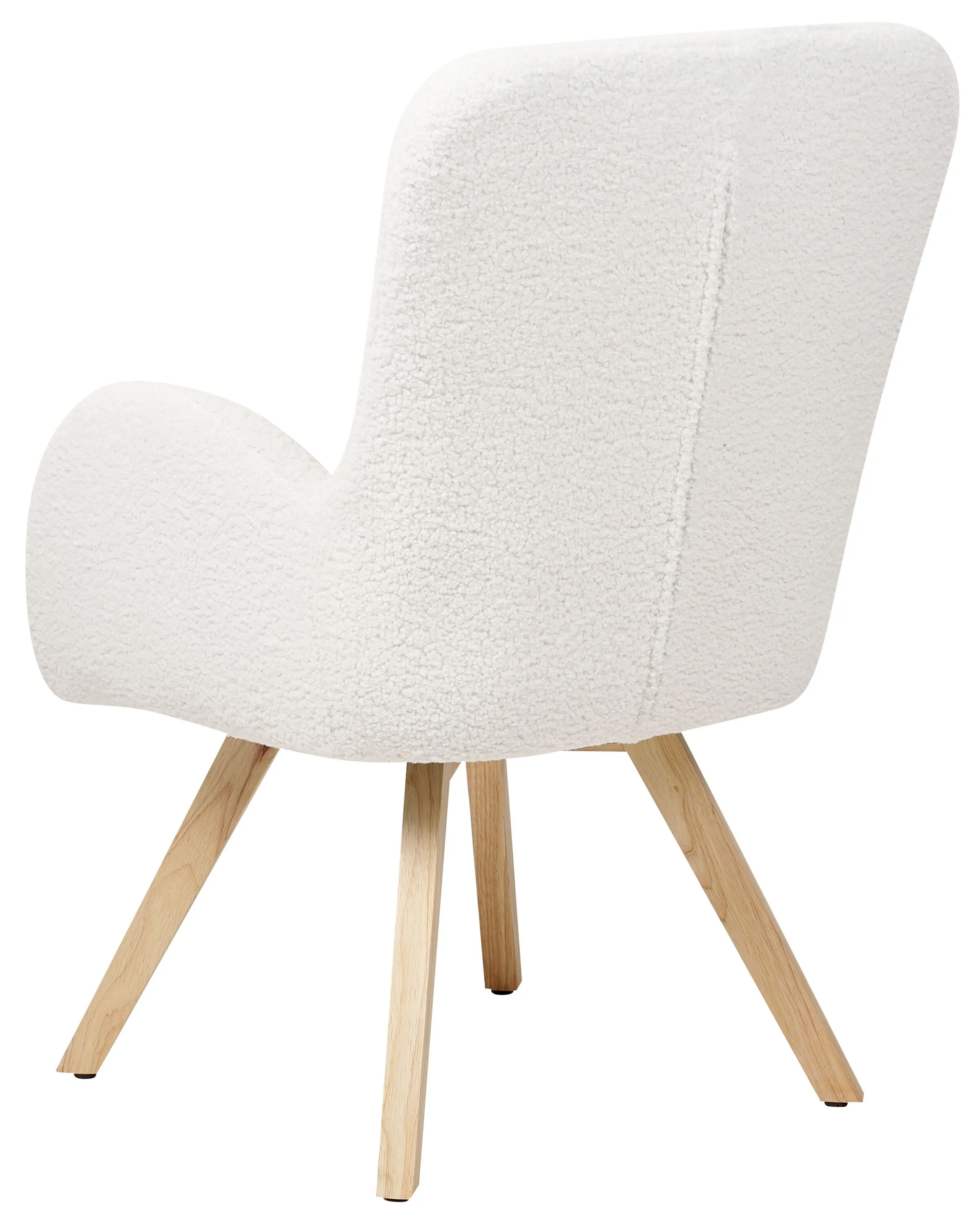 Fauteuil BJARN Bouclé Wit
