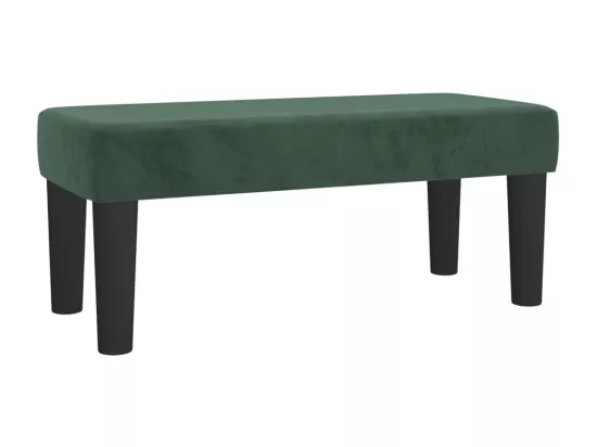Banc Vert foncé 70x30x30 cm Velours