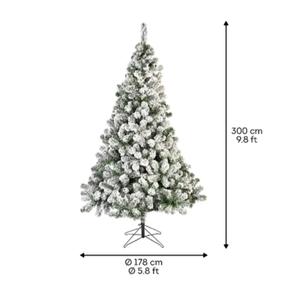 BelIatio Decorations Imperial kerstboom - groen - H300 cm