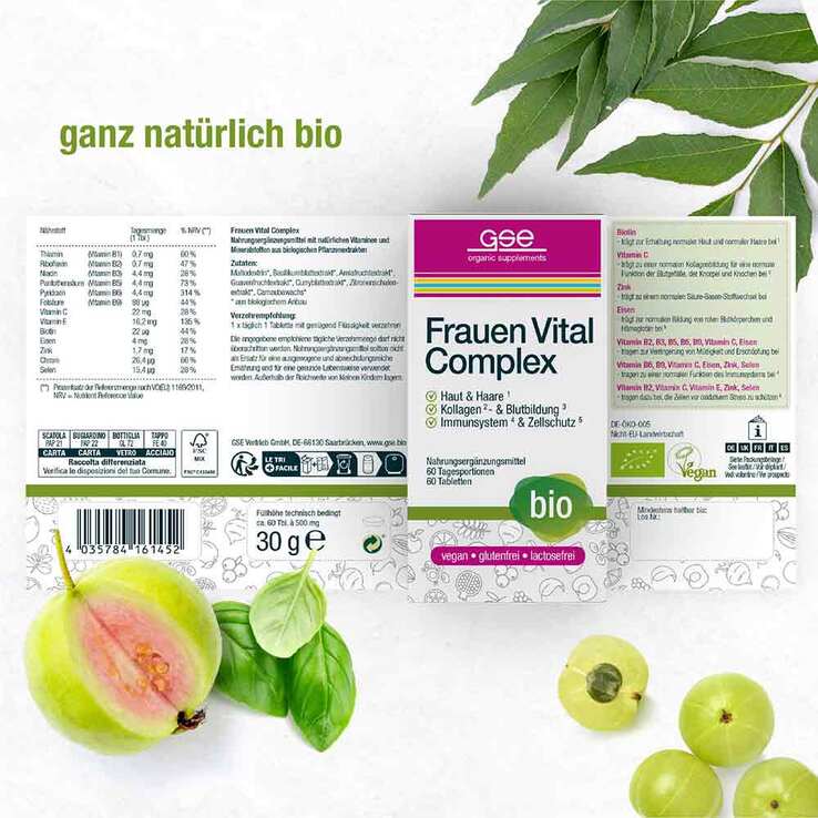 Frauen Vital Complex Bio Tabletten, 60 St