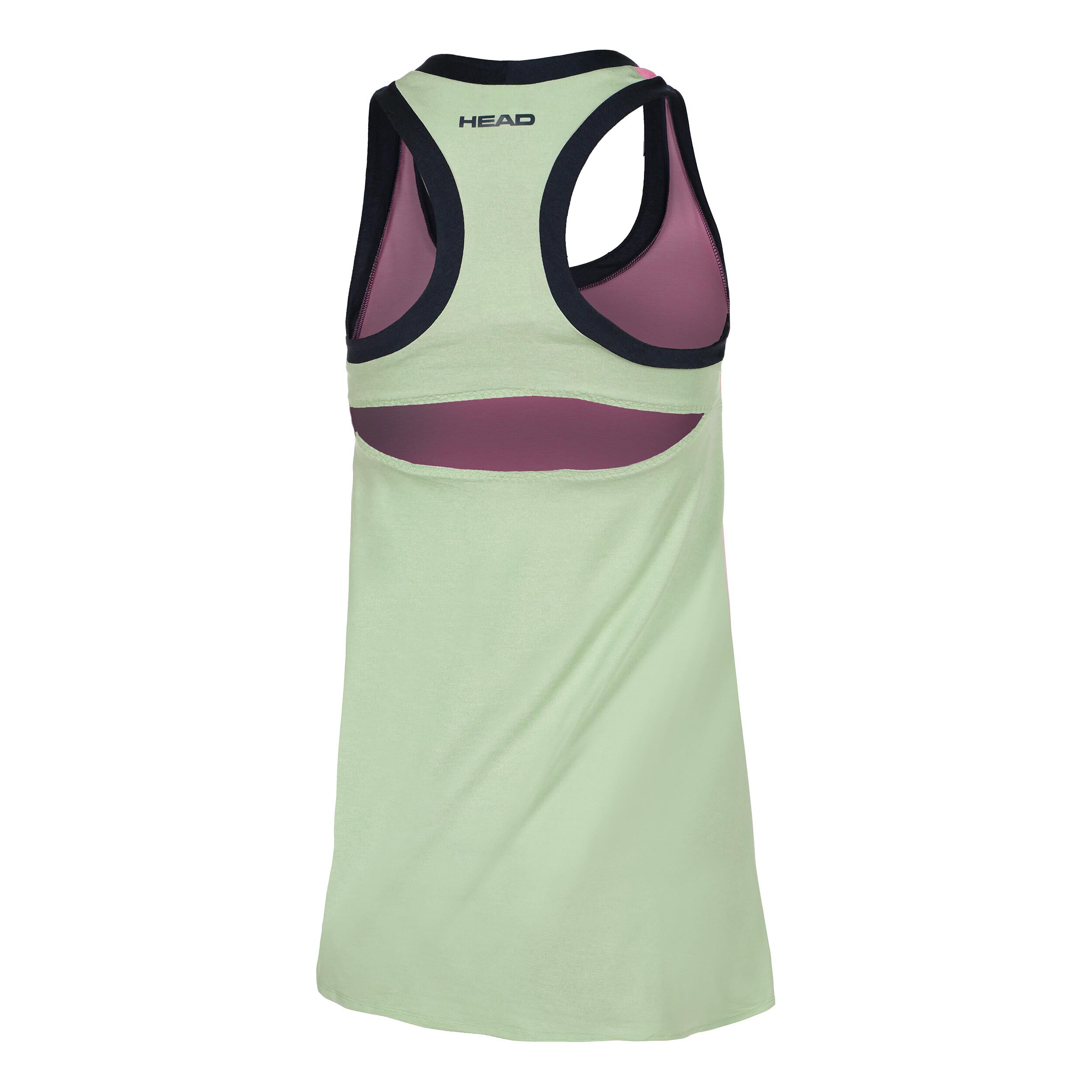HEAD Play Tech Robe Femmes - Rosé, Bleu Foncé