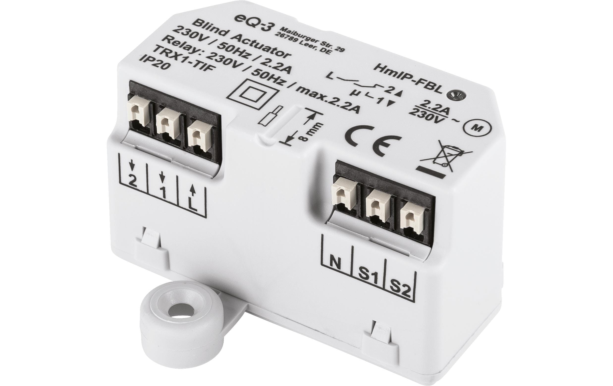 Smart Home Funk-Jalousieaktor UnterputzUnterputzaktor zum Steuern von Jalousien und Rollläden – HmIP-FBL