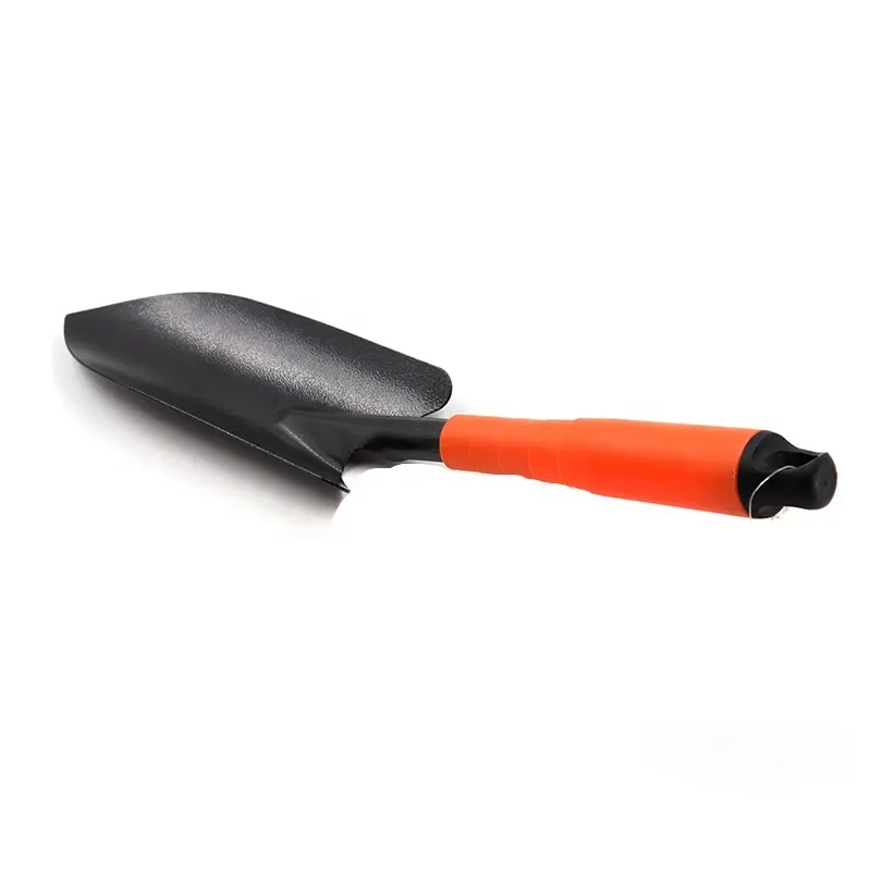 (5-tlg. Set) Metall Garten Werkzeug Gartengeräte Kit mit Schaufel / Rechen / Hacke - Schwarz / Orange